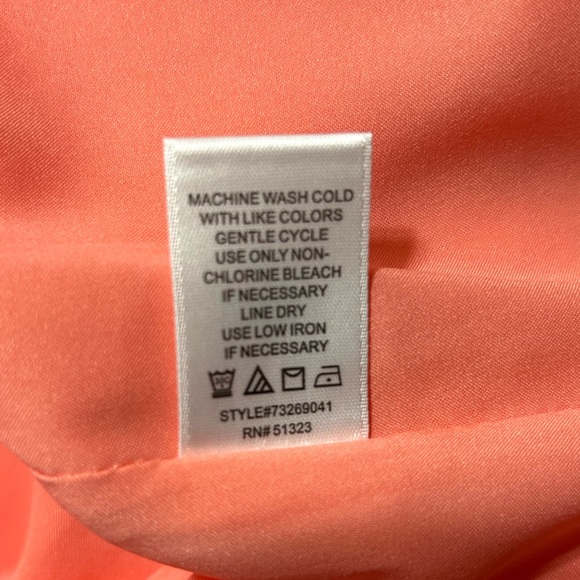 CeCe Strappy Coral Shift Dress - Picture 9 of 9